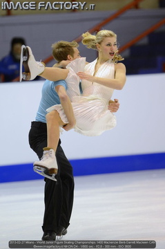 2013-02-27 Milano - World Junior Figure Skating Championships 1400 Mackenzie Bent-Garrett Mackeen CAN